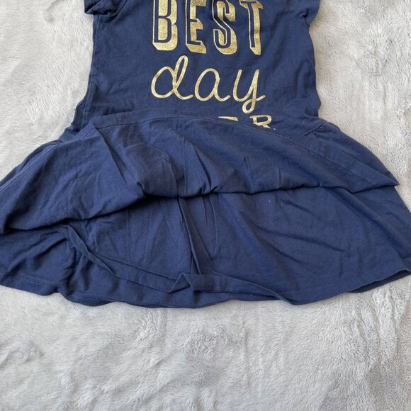 Carters Navy Blue "Best Day Ever" Toddler Girls Tunic 4T - Picture 3 of 5